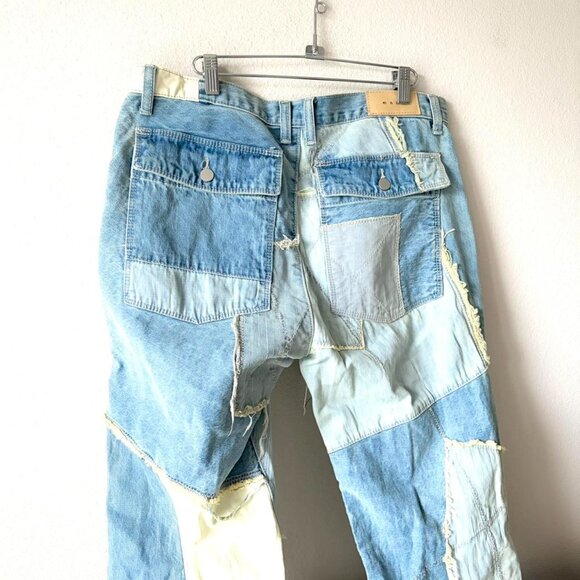 MNML patchwork denim jeans men's 34 inch waist - Picture 3 of 6